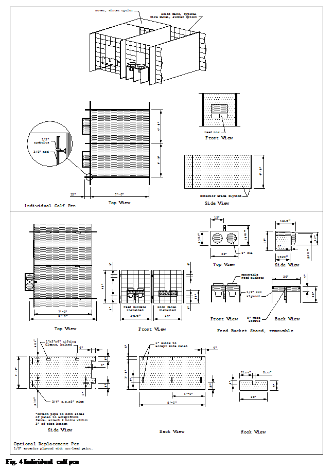 :  Fig. 4 Individual calf pen